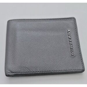 Burberry Men's Wallet Gray Leather Bifold